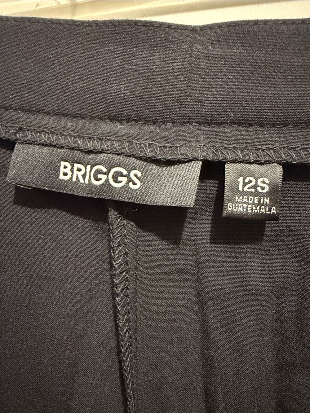 Woman’s black slacks Briggs slimming solution size 12 short - Picture 6 of 7